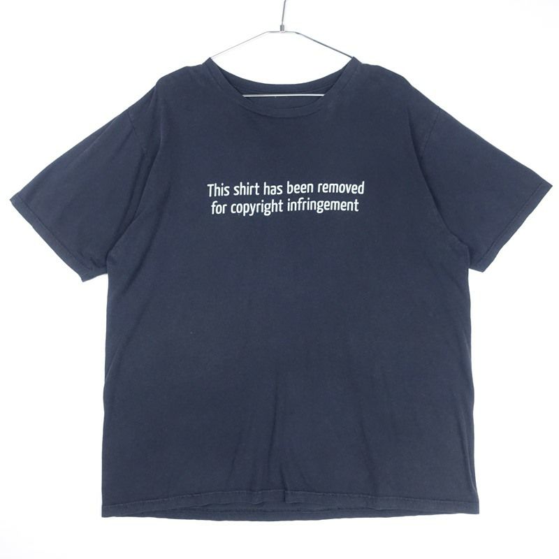 古着のメッセージ プリントTシャツ