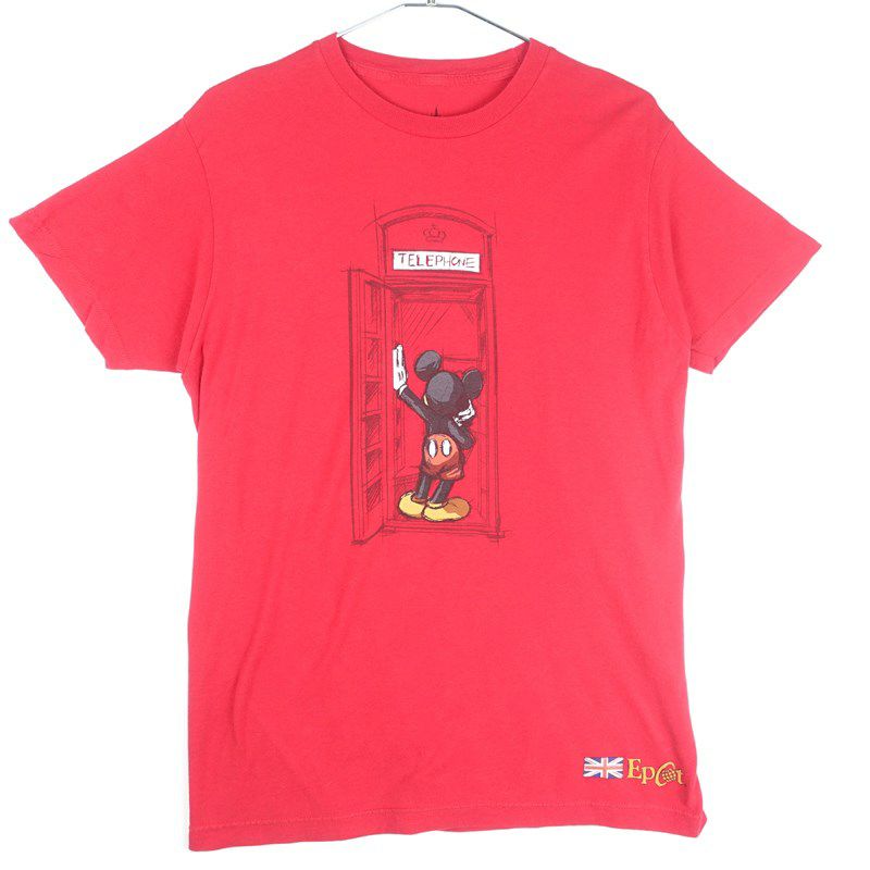 古着のディズニーミッキープリントTシャツ