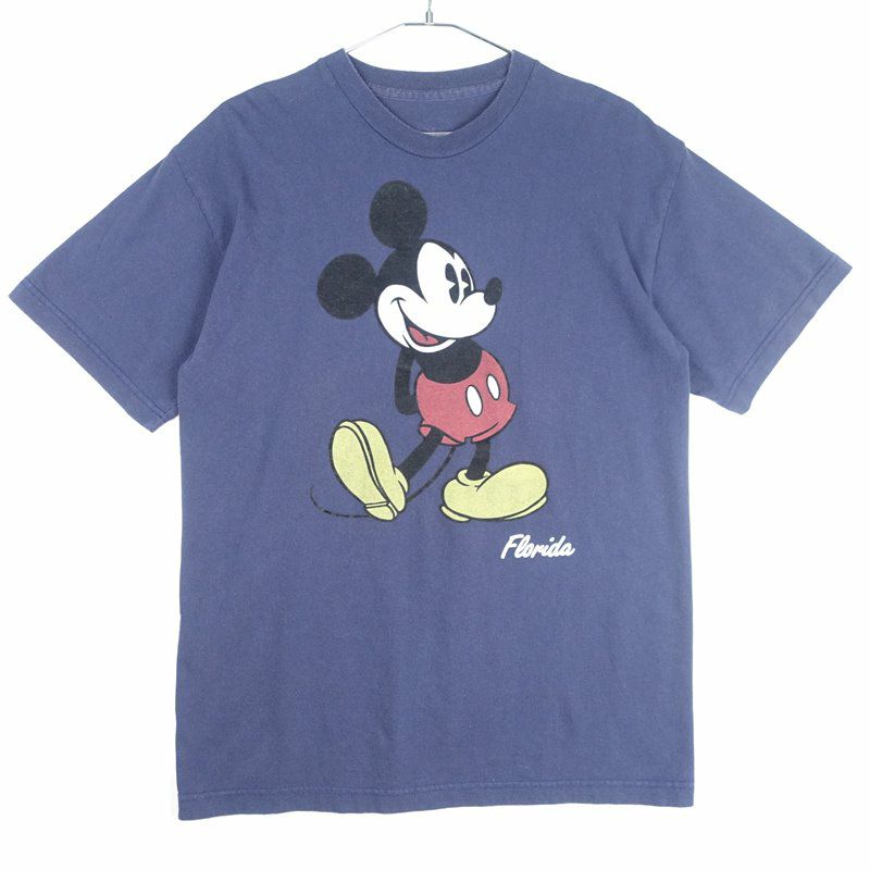 古着のディズニーの ミッキー プリントTシャツ
