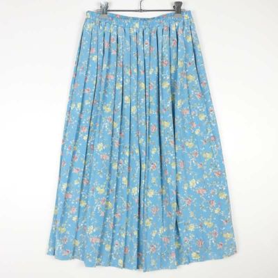 古着 花柄 プリーツ ロングスカート | Flamingo Online 古着屋