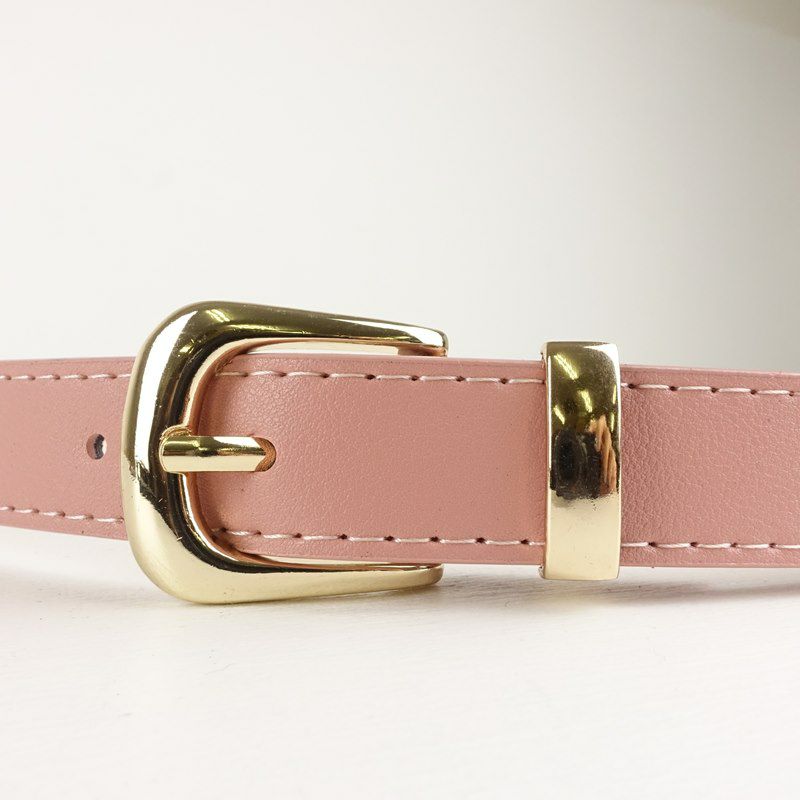 PUレザー マット加工 ベルト ピンク | Flamingo Online 古着屋