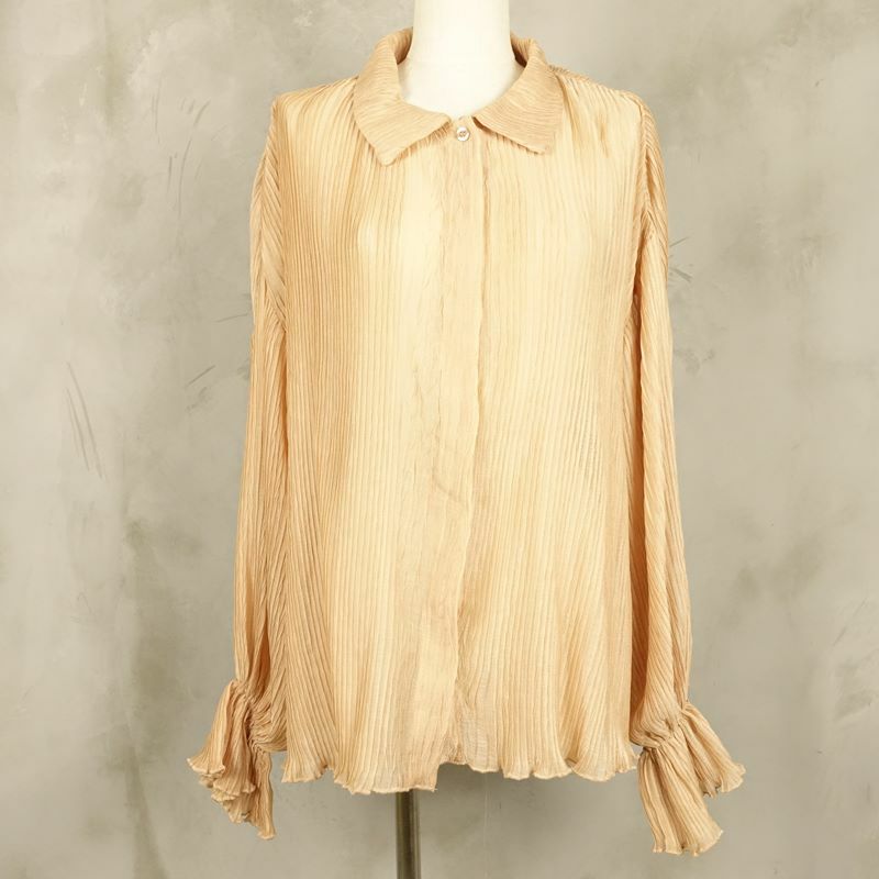 ファファットのプリーツフリルシャツ