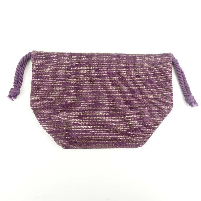 ファファットの総柄 巾着バッグ パープル