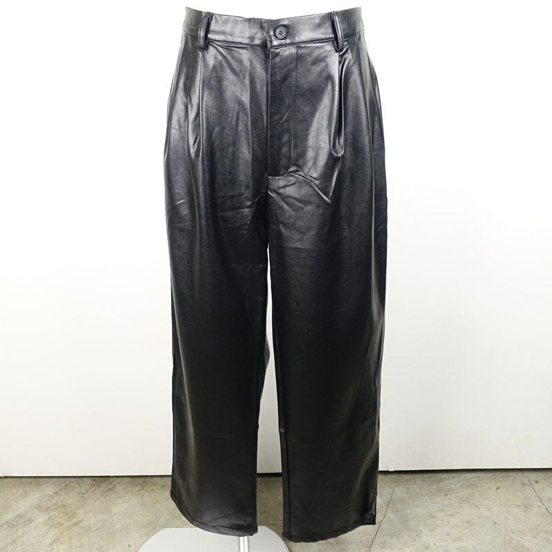 FAT PUレザーパンツ　jumbo FAFATT PUレザーパンツ ブラック | Flamingo Online 古着屋フラミンゴ