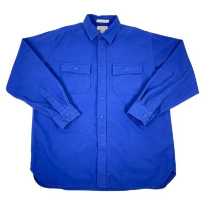 90年代 L.L.Bean エルエルビーン シャモアクロスシャツ メンズ