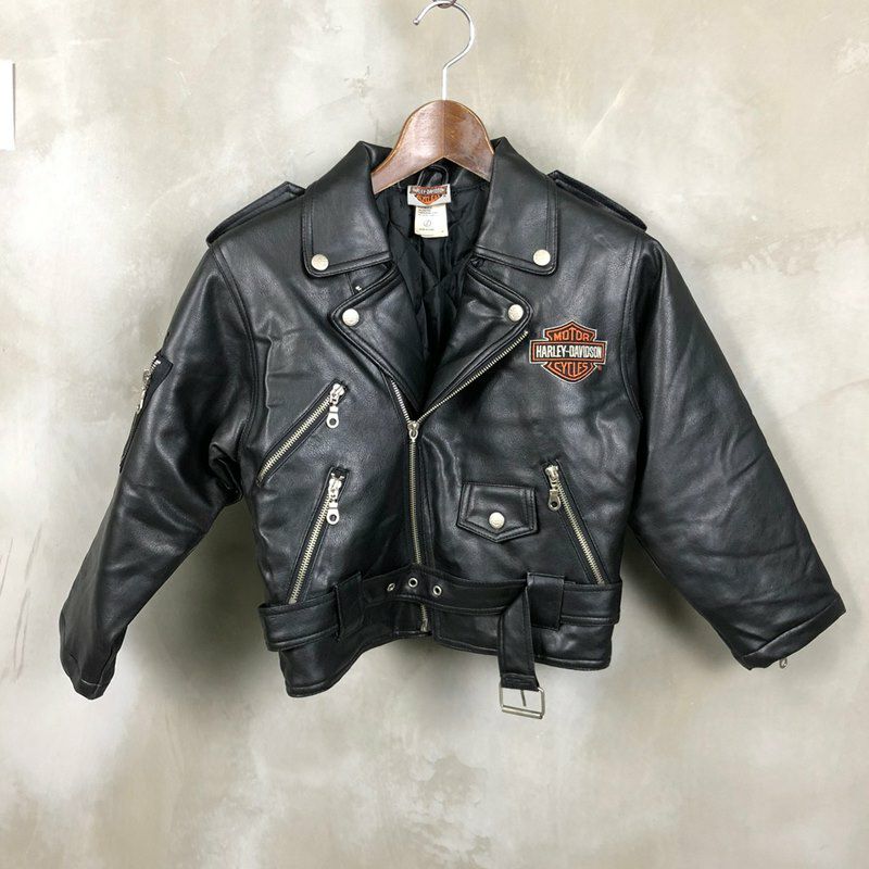 Kids 古着 Harley Davidson キッズライダースジャケット | Flamingo