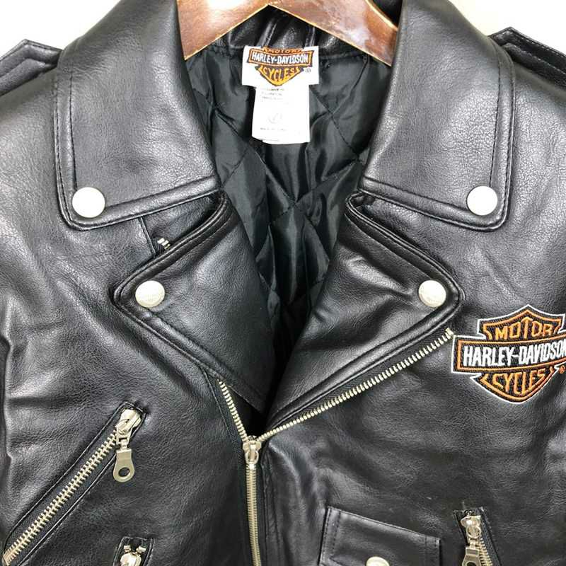 Kids 古着 Harley Davidson キッズライダースジャケット