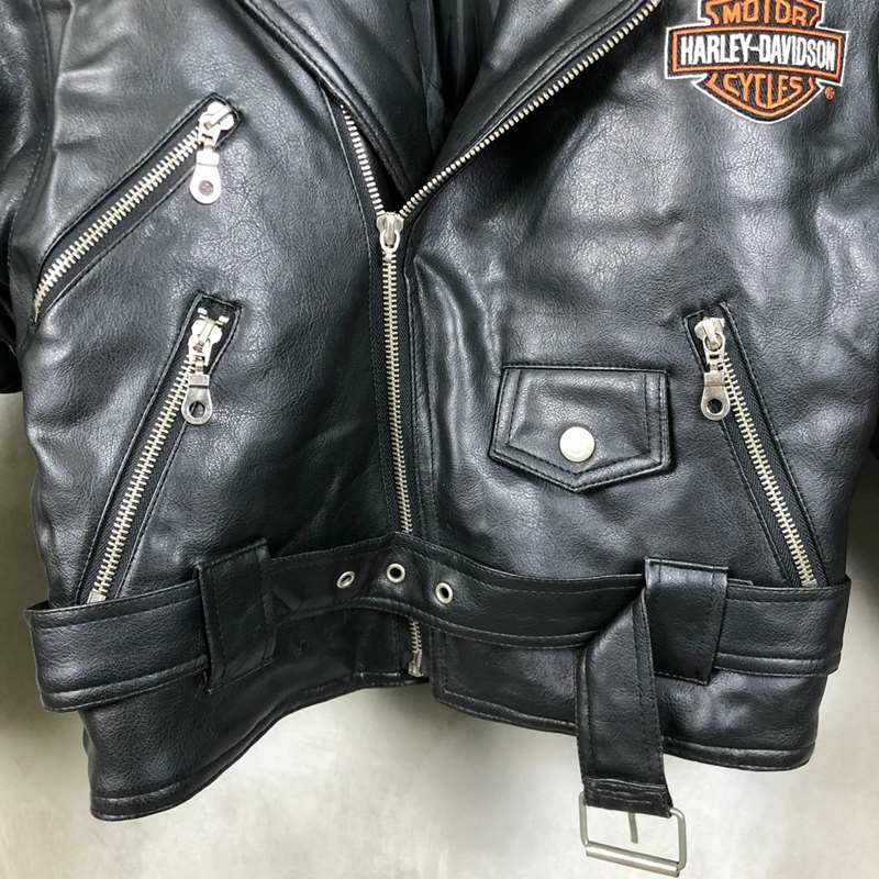 Kids 古着 Harley Davidson キッズライダースジャケット