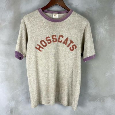 70s USA製 ビンテージ チャンピオン リンガーTシャツ バータグ　L Champion - 70s バータグ チャンピオン 88 12 プリント リンガー