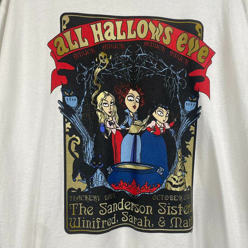 古着 Disney Hocus Pocus Halloween プリント Tシャツ 古着 Disney Hocus Pocus Halloween プリント Tシャツ