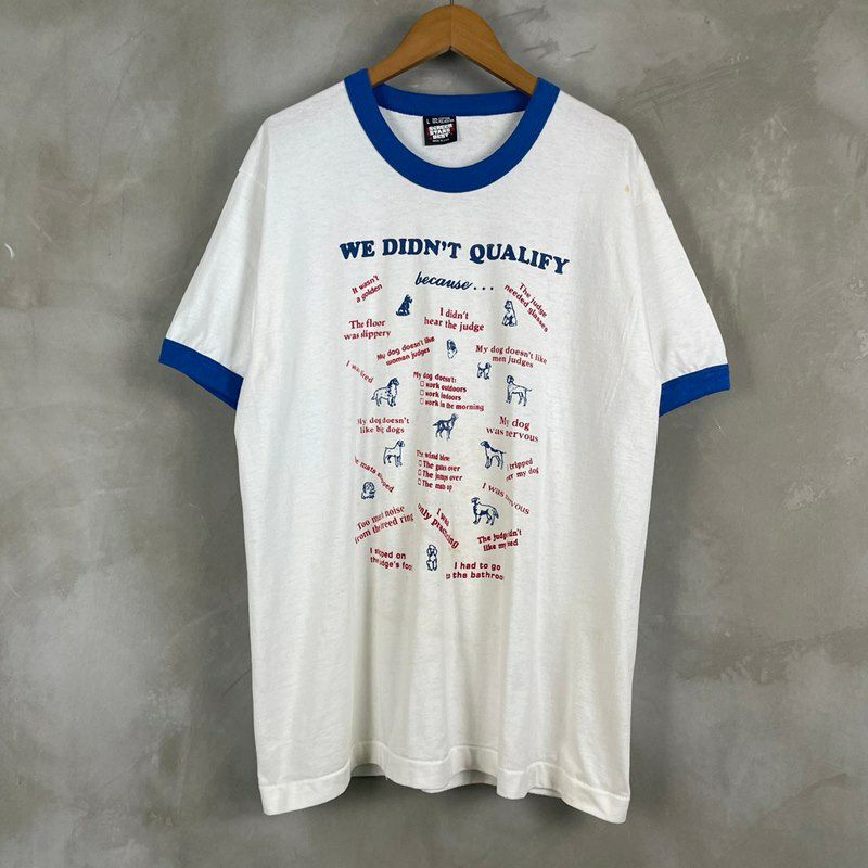 古着 90s 犬 プリント リンガー Tシャツ | Flamingo Online 古着屋フラミンゴ オンラインショップ