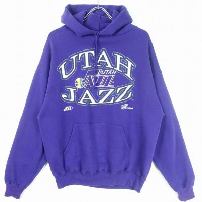古着 90s UTAHJAZZ チームロゴ スウェットパーカー | Flamingo Online