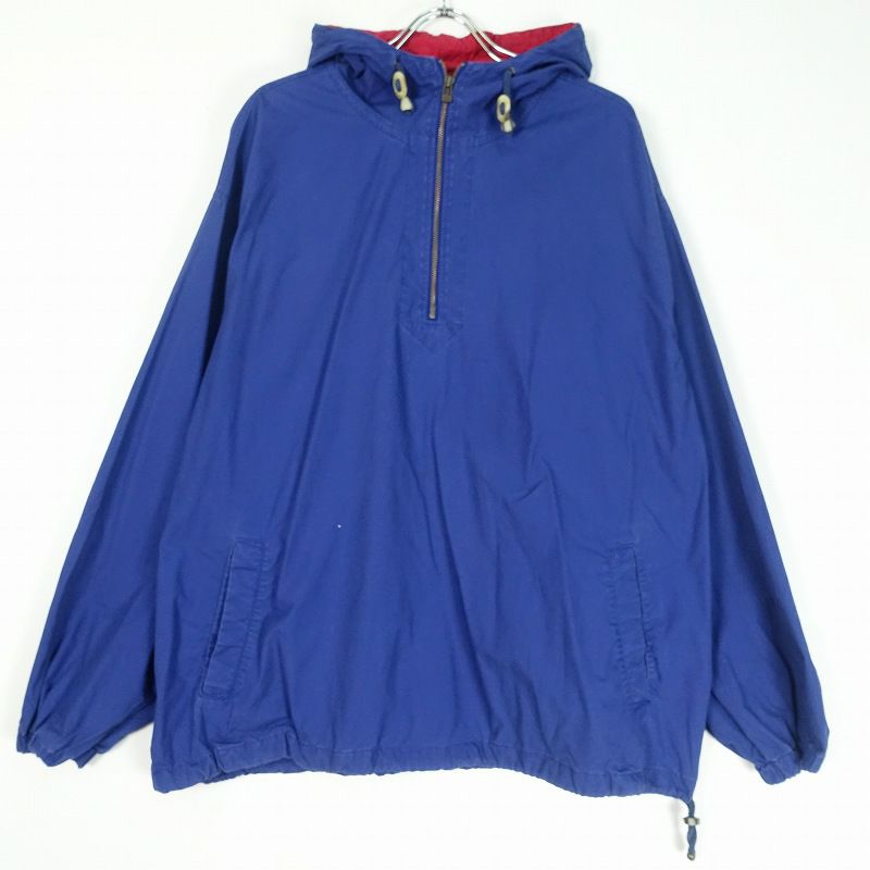 90s】Eddie Bauer チェック柄 コットン アノラックパーカー M