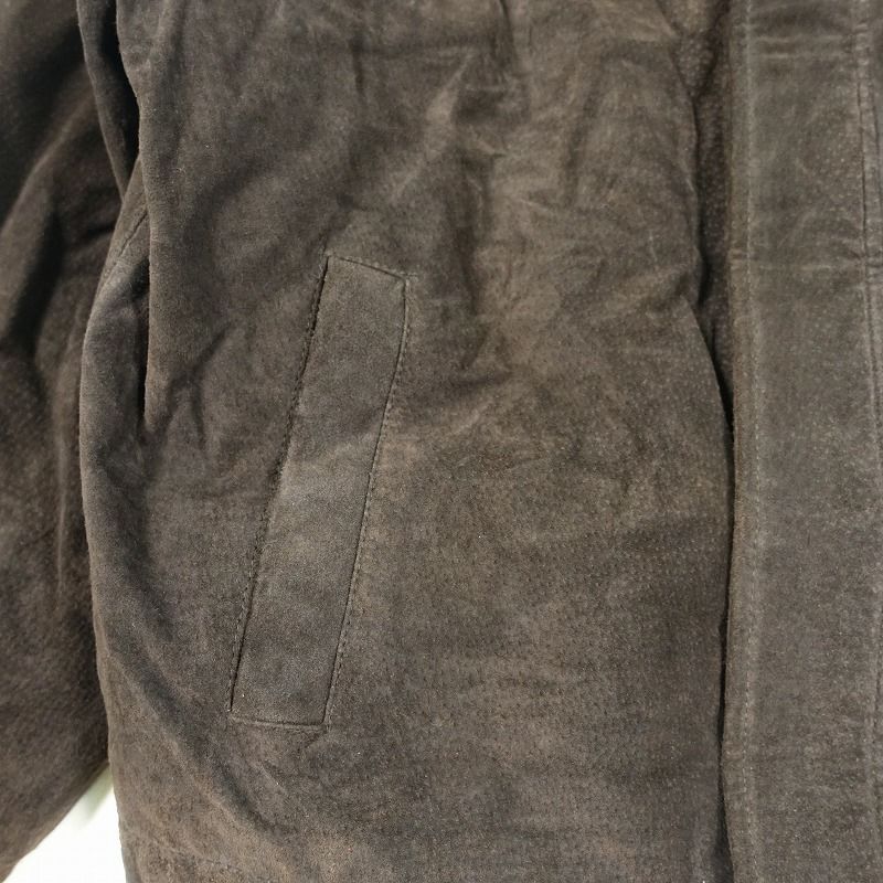 Flamingo スエード レザージャケット 人気のスエードジャケット。形も流行のボンバー型で着回しも抜群です。