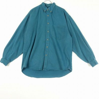 3色展開】「Meridian」織柄 長袖 シアーシャツ ブルー - 古着屋