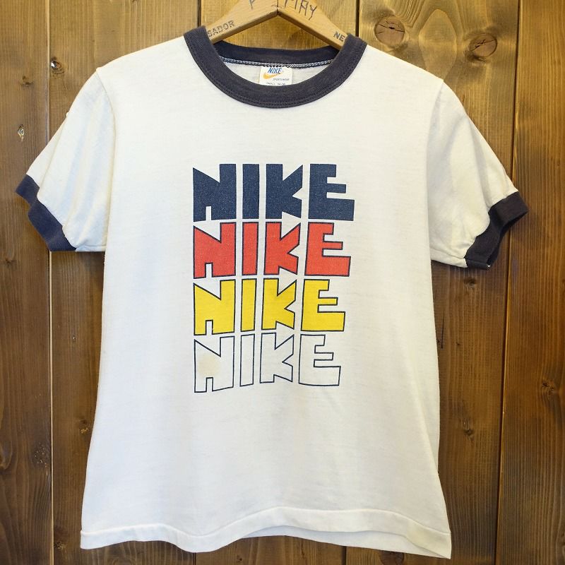 70年代の希少性が高いNIKEゴツナイキプリントのTシャツ