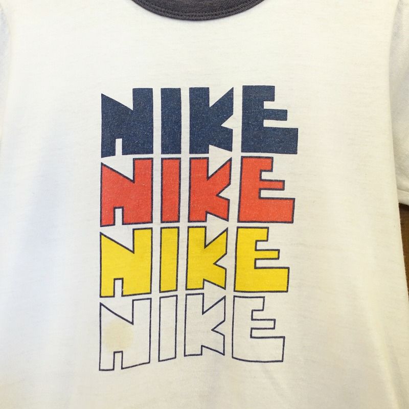 古着 70s ゴツナイキ 4段プリント Tシャツ | Flamingo Online 古着屋  