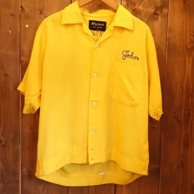 古着 70s VINTAGE ヒルトン Hilton ボーリングシャツ チェーン
