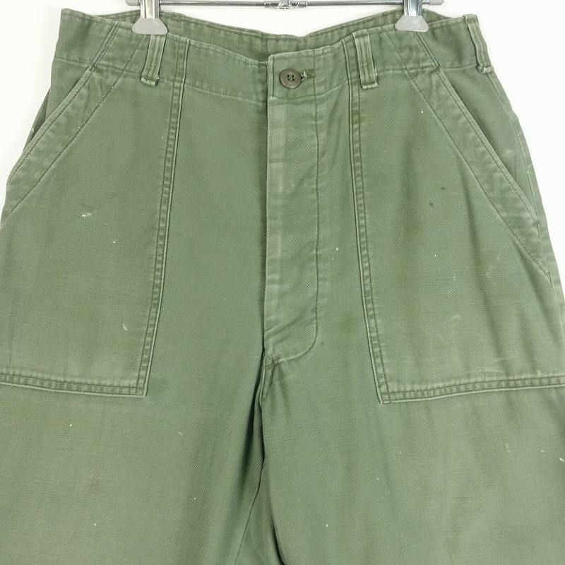 70’s US.ARMY ベイカーパンツ 70's～ U.S.MILITARY ベイカーパンツ ジッパータイプ 実寸(33x31