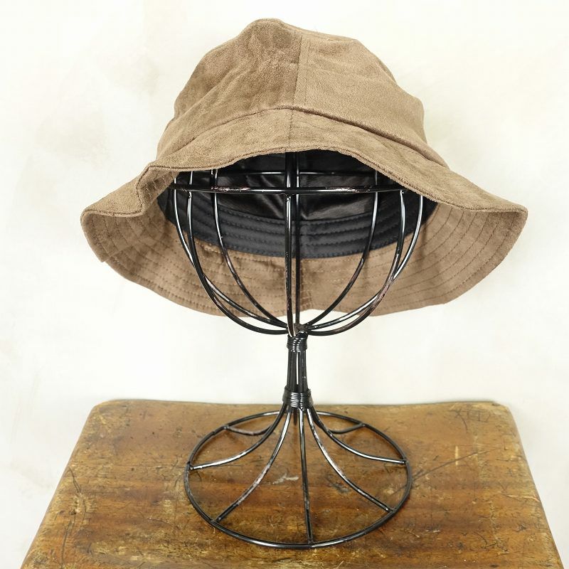 ブラウン フェイクスエード バケットハット | Flamingo Online 古着屋 