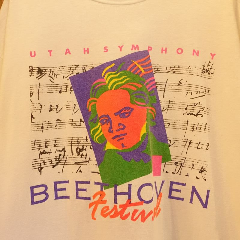 古着 vintage 90s Hanes ベートーヴェン プリントTシャツ | Flamingo 