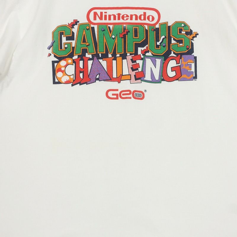 古着 90s USA製 Nintendo CAMPUSCHALLENGE グラフィックプリント