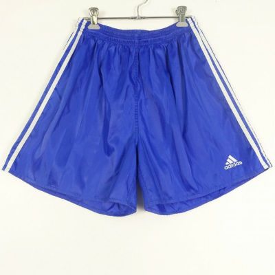 古着 adidas アディダス ナイロンパンツ トラックパンツ ブルー S 90s vintage adidas ナイロン トラックパンツ メンズ 表記S