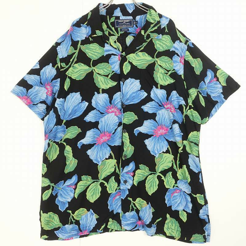 POLO SPORT RalphLauren オープンカラー アロハ 半袖シャツ