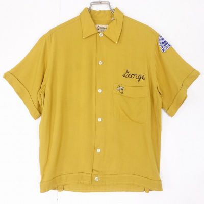 1950-60年代 ヴィンテージ レーヨン ボウリングシャツ 1950-60s