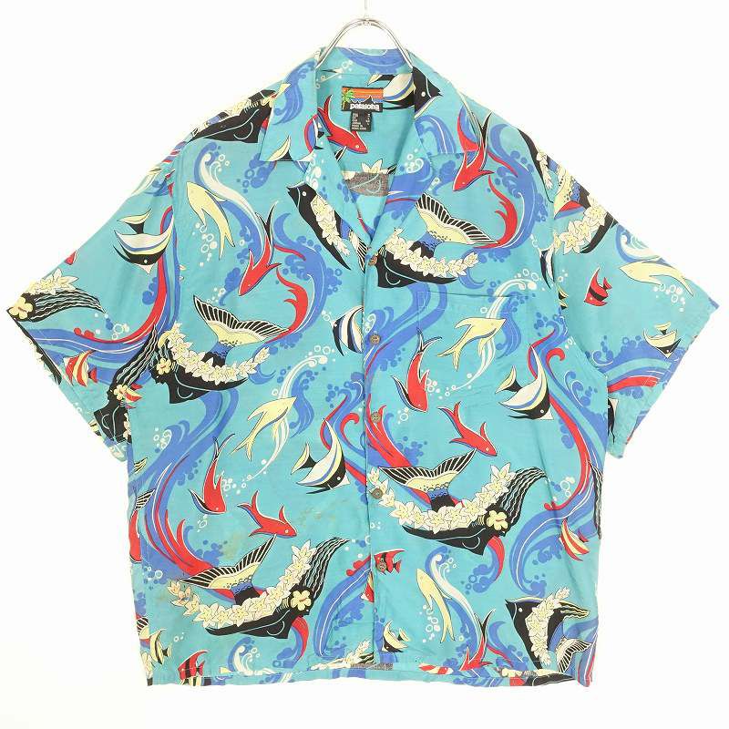 古着 80s patagonia Pataloha Tropical fish 半袖シャツ | Flamingo Online 古着屋フラミンゴ  オンラインショップ