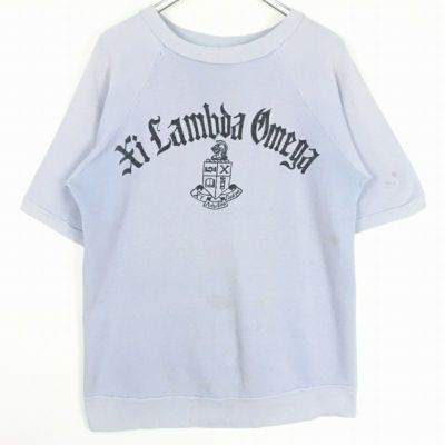 古着 カレッジプリント イエロー 半袖スウェット | Flamingo