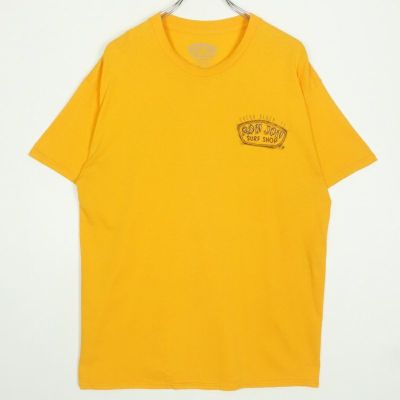 00年代 y2k ronjon Tシャツ　イエロー　古着　サーフTシャツ　横乗り 00年代 y2k ロンジョン サーフTシャツ 人気 グットプリント 黄色