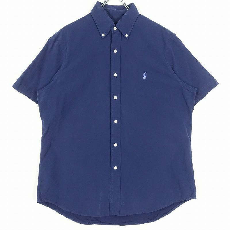 RalphLauren 無地 ボタンダウン 半袖シャツ