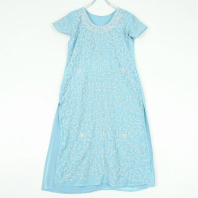 古着 ワンピース vintage ギリシャ エメラルドグリーン ロング丈 マキシ 送料無料】フランス買い付け 60年代製 エメラルドグリーン X