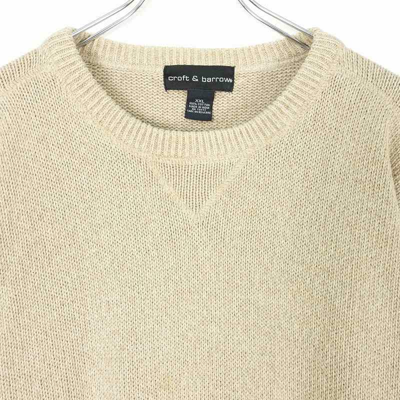 美品 Croft&Barrow 前V コットンニット チャコールグレー XL 9b2b5f4baa393c4de0e2d8f8ac8351