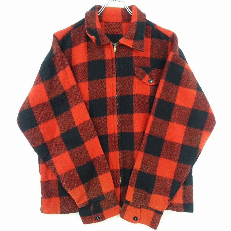 古着 バッファローチェック ジップジャケット | Flamingo Online