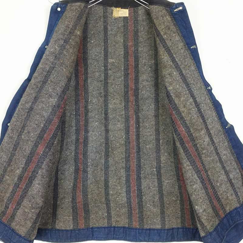 ヴィンテージ　デニムカバーオール ウールライナー付き 60〜70年代 MADEWELL ブランケットライナー デニムカバーオール