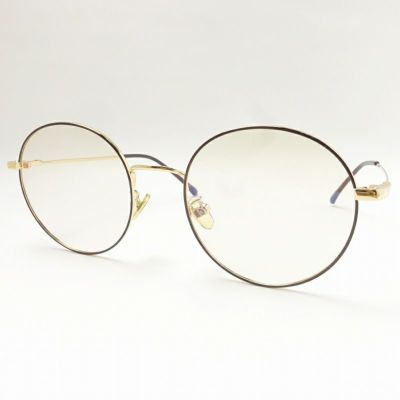 スクエア型 リムレス メタル ブラウン サングラス | Flamingo Online