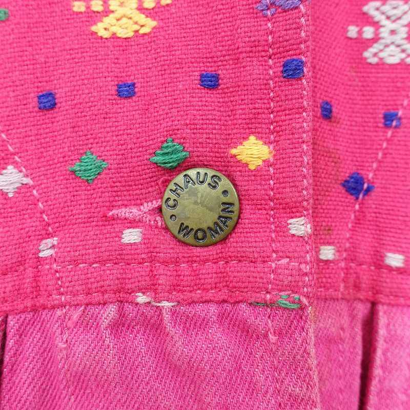 古着 CHAUSWOMAN ピンクデニムジャケット | Flamingo Online 古着屋