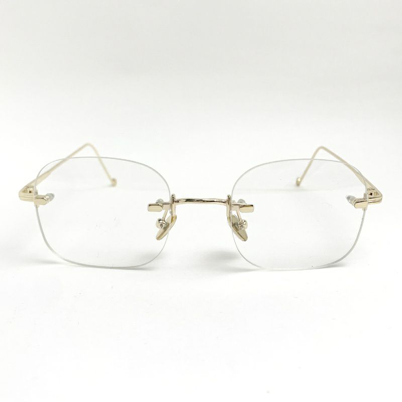 リムレスメガネ　ゴールドフレーム　海外商品　GENZMONSTER リムレス ゴールド メガネ | Flamingo Online 古着屋フラミンゴ