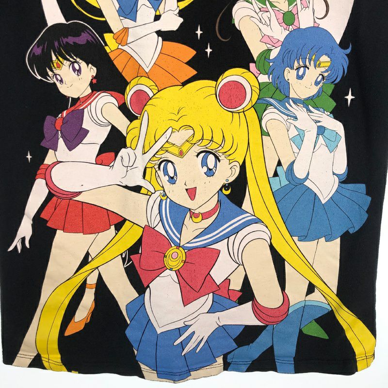 セーラームーン プリントTシャツ アニメT マンガ 古着 L 青 14520 古着 セーラームーン プリントTシャツ | Flamingo Online 古着屋