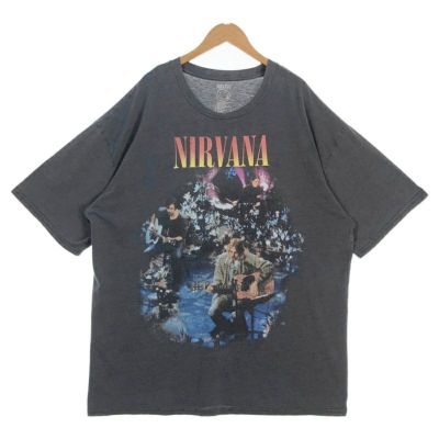 激レア海外限定•古着風 NIRVANA ニルヴァーナ Lサイズ　バンドt シャツ 激レア！海外限定 NIRVANA ニルヴァーナ Lサイズ バンドtシャツ
