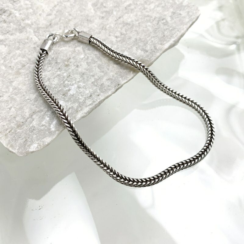 シルバー スネークチェーンブレスレット | Flamingo Online 古着 シルバー スネークチェーンブレスレット | Flamingo Online 古着