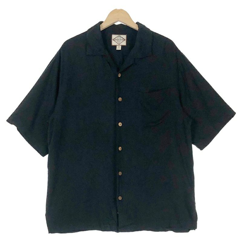 【古着】フラットヘッド ブラックミント アーガイルジャガードオープンカラーシャツ 古着】フラットヘッド ブラックミント アーガイルジャガード
