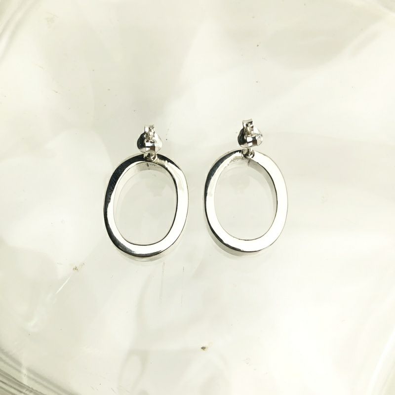 シルバー オーバルピアス | Flamingo Online 古着屋フラミンゴ