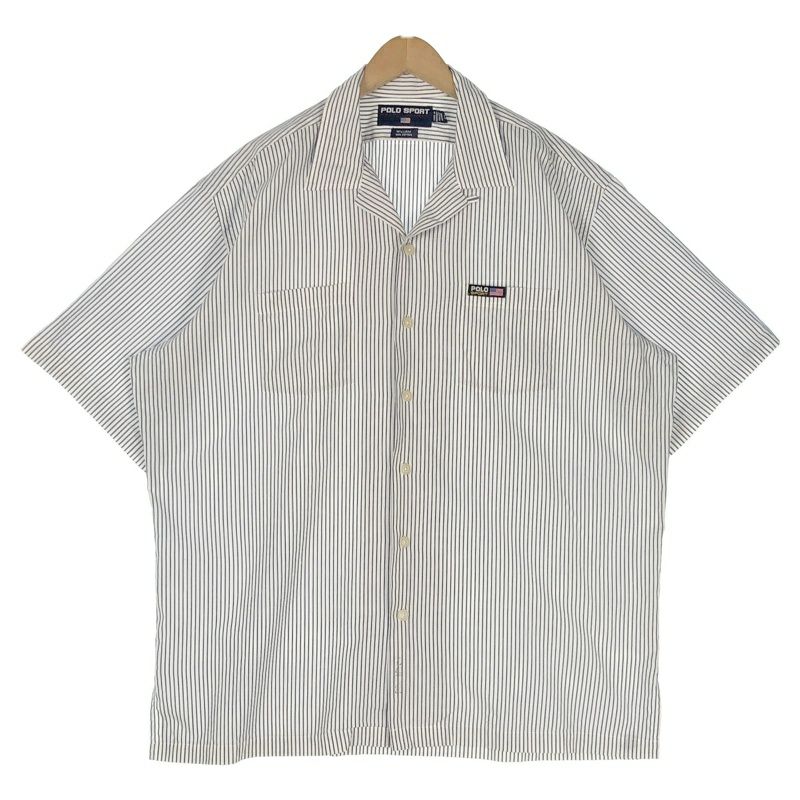 90s 北マリアナ諸島製 POLOSPORT 開襟シャツ