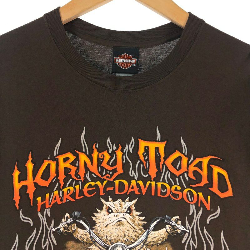 【入手困難☆超希少トカゲ】ハーレーダビッドソン ファイヤーバイクプリントTシャツ 12年 希少トカゲ ハーレーダビッドソン ファイヤーバイク