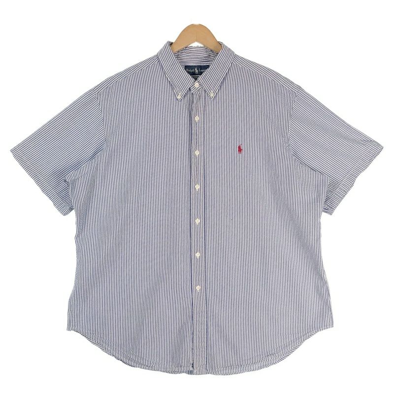 RalphLauren CLASSICFIT シアサッカー 半袖シャツ