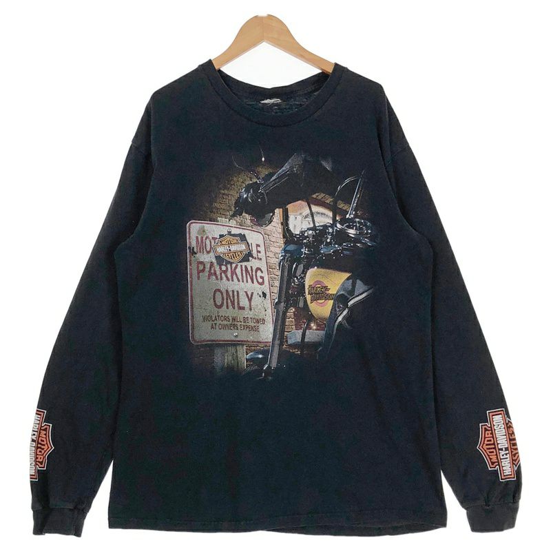 古着 HARLEY-DAVIDSON 袖プリント ロンT | Flamingo Online 古着