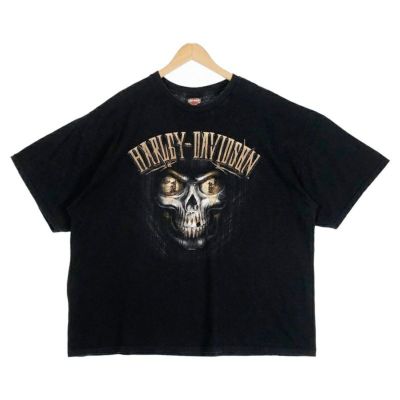 古着 HARLEY-DAVIDSON スカル プリントTシャツ | Flamingo